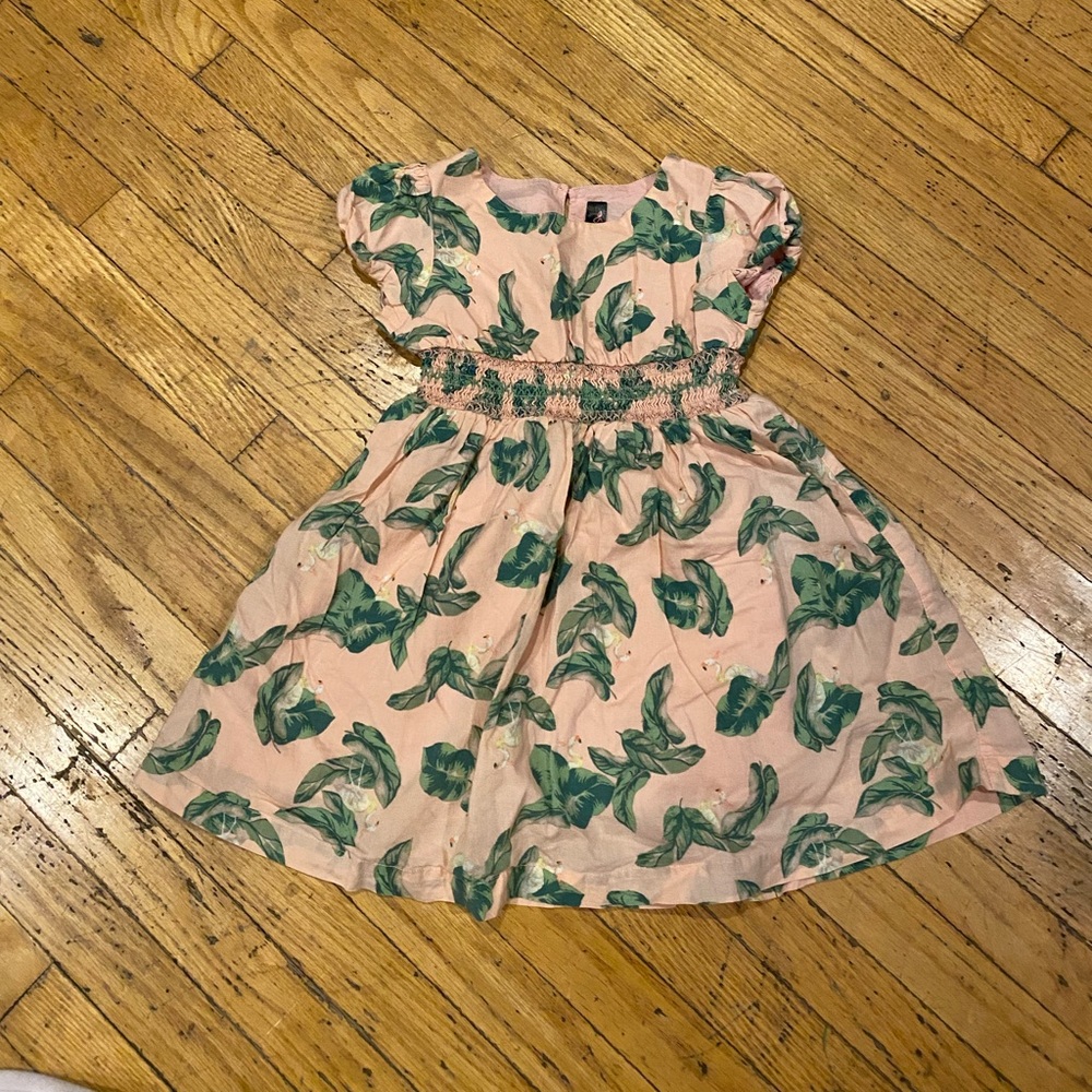 The Webster Miami flamingo and ivy baby dress in pink! So fun for summer!